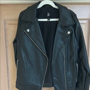 Black Faux Leather Jacket